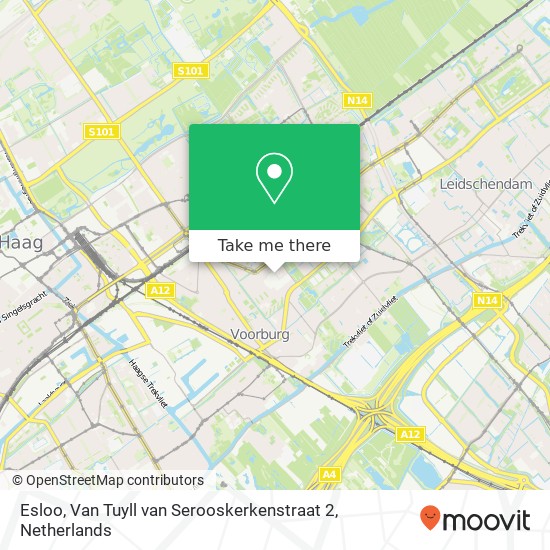 Esloo, Van Tuyll van Serooskerkenstraat 2 kaart