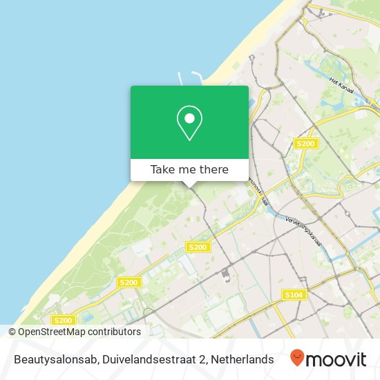 Beautysalonsab, Duivelandsestraat 2 kaart