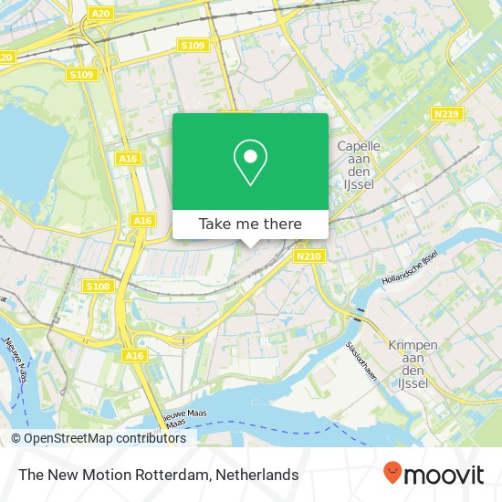 The New Motion Rotterdam kaart