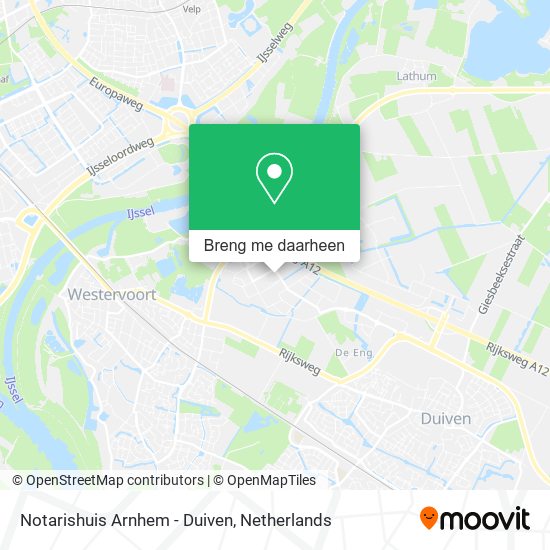 Notarishuis Arnhem - Duiven kaart