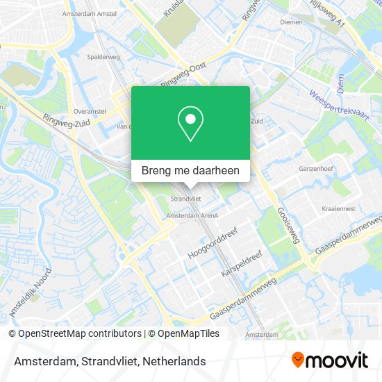 Amsterdam, Strandvliet kaart