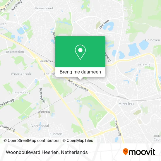 Woonboulevard Heerlen kaart