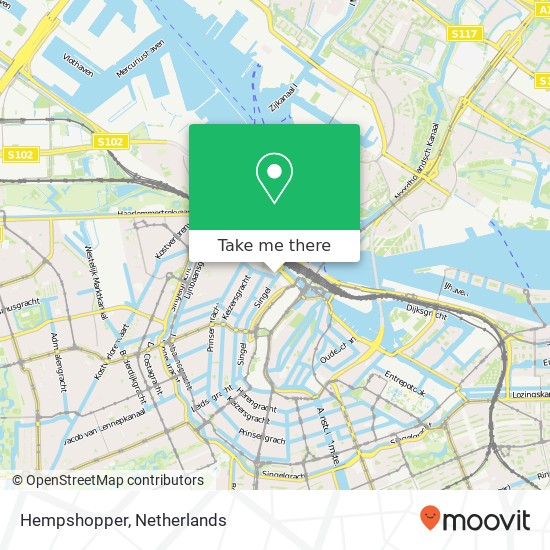 Hempshopper kaart