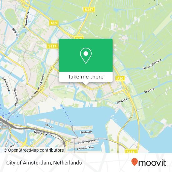 City of Amsterdam kaart