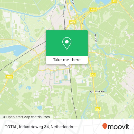 TOTAL, Industrieweg 34 kaart