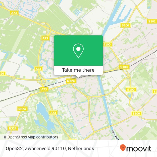 Open32, Zwanenveld 90110 kaart