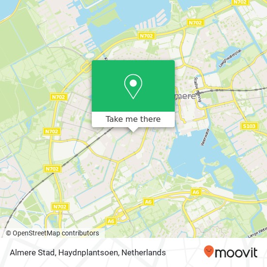 Almere Stad, Haydnplantsoen kaart