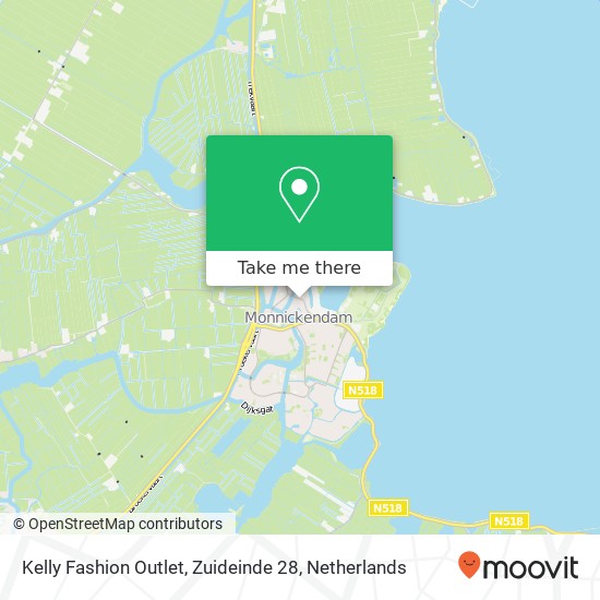 Kelly Fashion Outlet, Zuideinde 28 kaart
