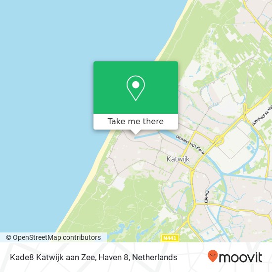 Kade8 Katwijk aan Zee, Haven 8 kaart