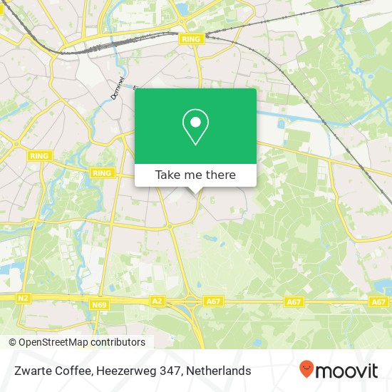 Zwarte Coffee, Heezerweg 347 kaart