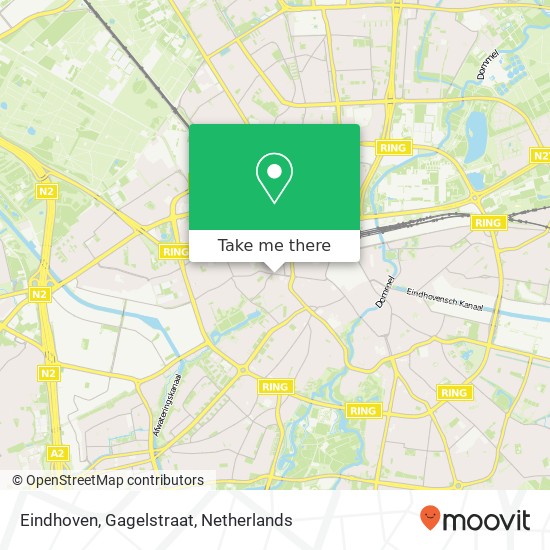 Eindhoven, Gagelstraat kaart