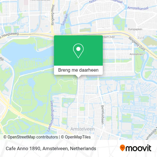 Cafe Anno 1890, Amstelveen kaart