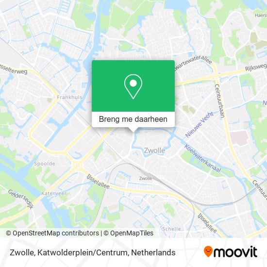 Zwolle, Katwolderplein/Centrum kaart