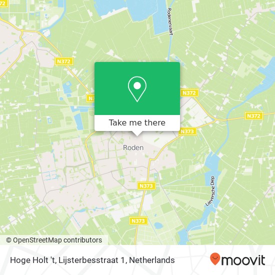 Hoge Holt 't, Lijsterbesstraat 1 kaart