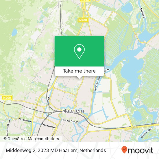 Middenweg 2, 2023 MD Haarlem kaart