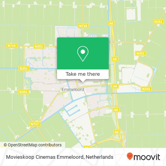 Movieskoop Cinemas Emmeloord kaart