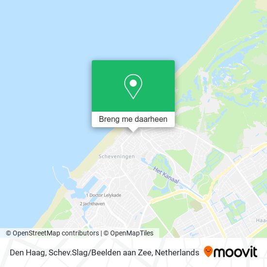 Den Haag, Schev.Slag / Beelden aan Zee kaart