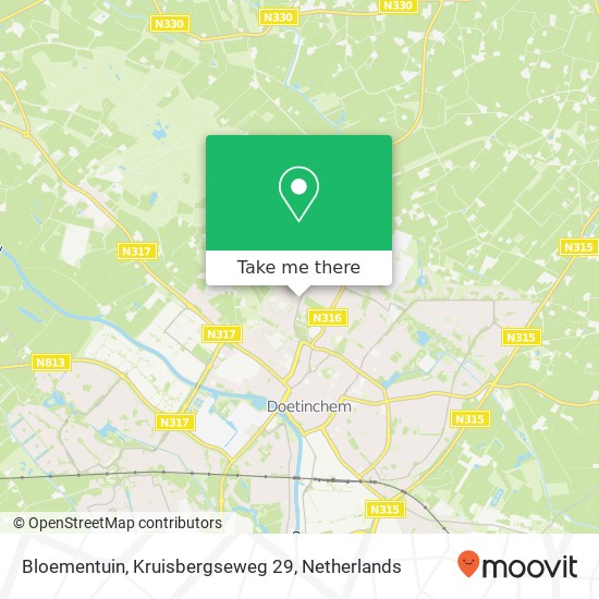 Bloementuin, Kruisbergseweg 29 kaart