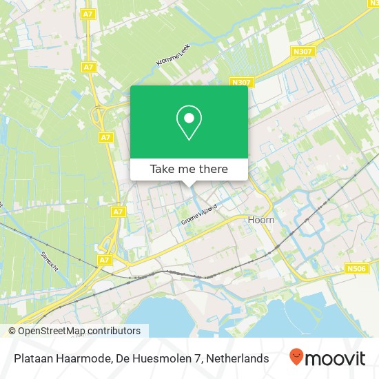 Plataan Haarmode, De Huesmolen 7 kaart