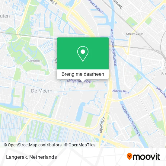 Langerak kaart
