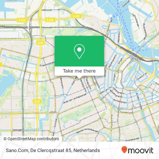 Sano.Com, De Clercqstraat 85 kaart