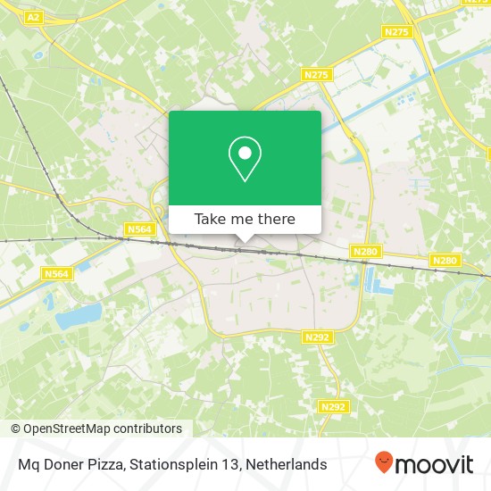 Mq Doner Pizza, Stationsplein 13 kaart