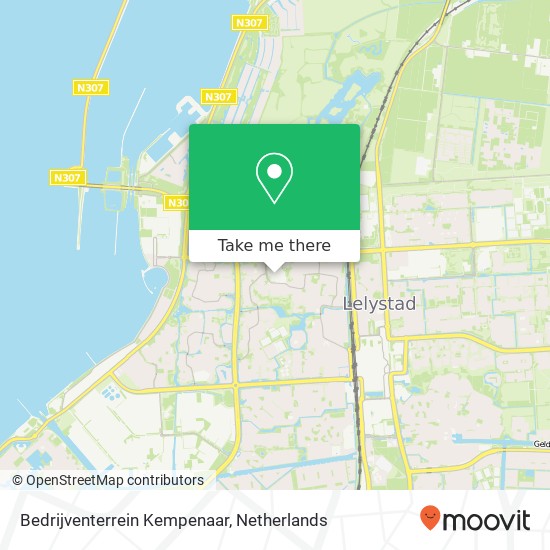 Bedrijventerrein Kempenaar kaart