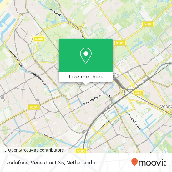 vodafone, Venestraat 35 kaart