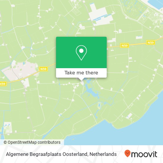 Algemene Begraafplaats Oosterland kaart