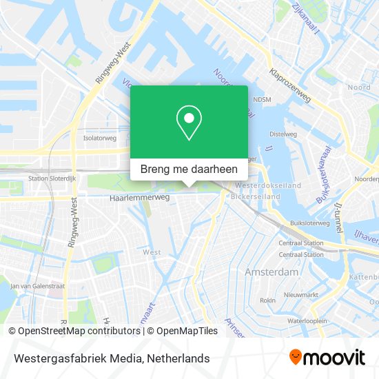 Westergasfabriek Media kaart
