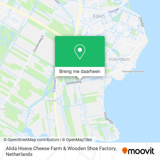 Alida Hoeve Cheese Farm & Wooden Shoe Factory kaart