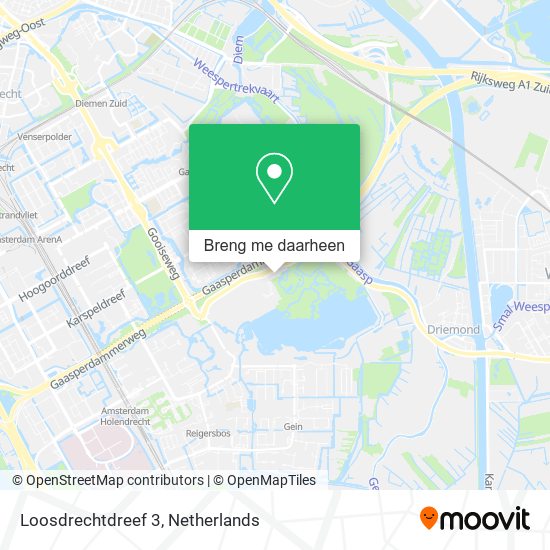 Loosdrechtdreef 3 kaart