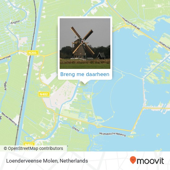 Loenderveense Molen kaart