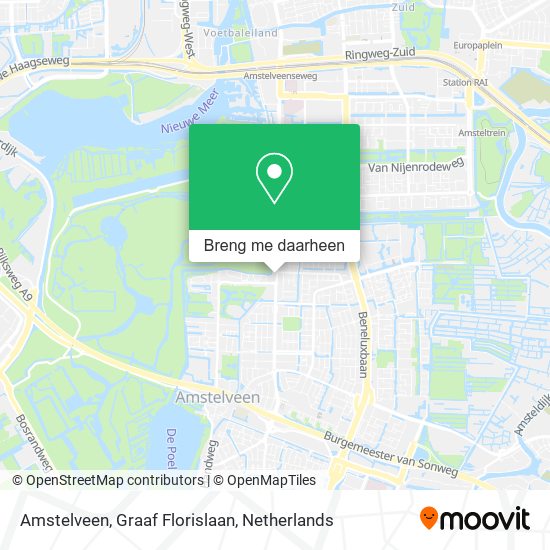 Amstelveen, Graaf Florislaan kaart