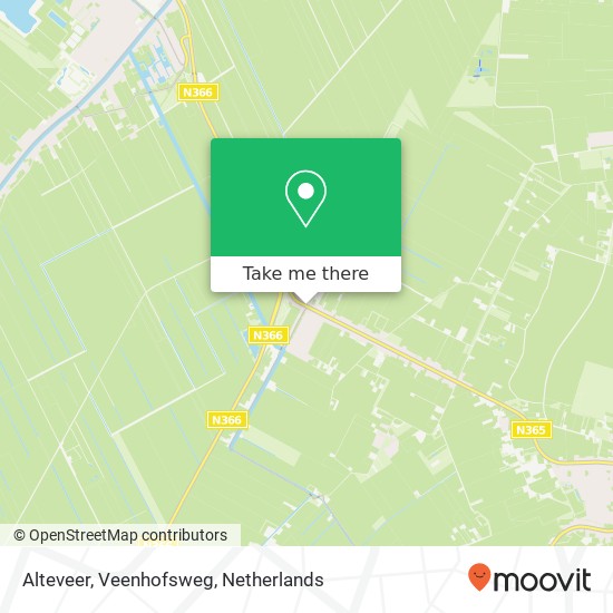 Alteveer, Veenhofsweg kaart