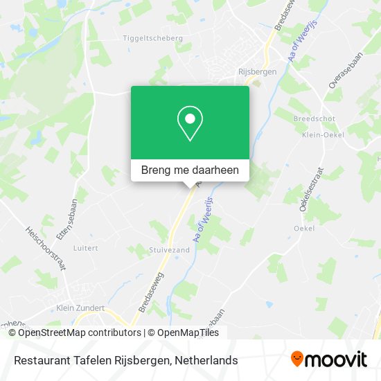 Restaurant Tafelen Rijsbergen kaart