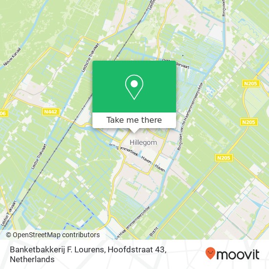 Banketbakkerij F. Lourens, Hoofdstraat 43 kaart