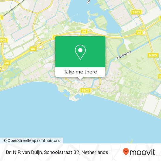 Dr. N.P. van Duijn, Schoolstraat 32 kaart