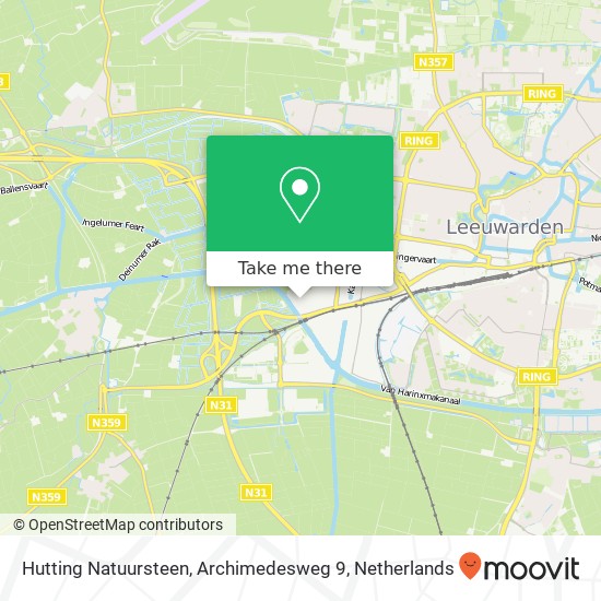 Hutting Natuursteen, Archimedesweg 9 kaart