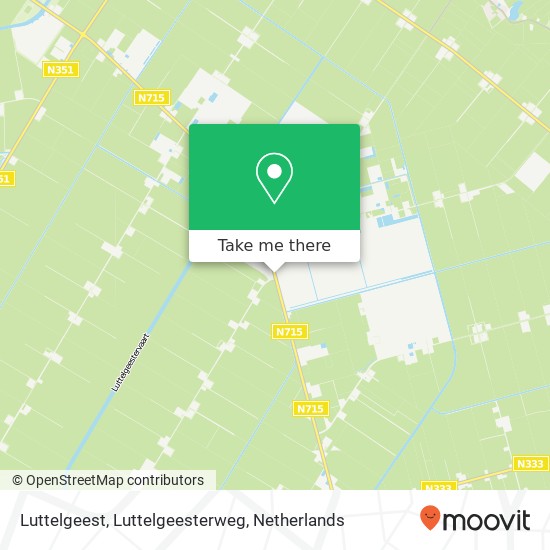 Luttelgeest, Luttelgeesterweg kaart