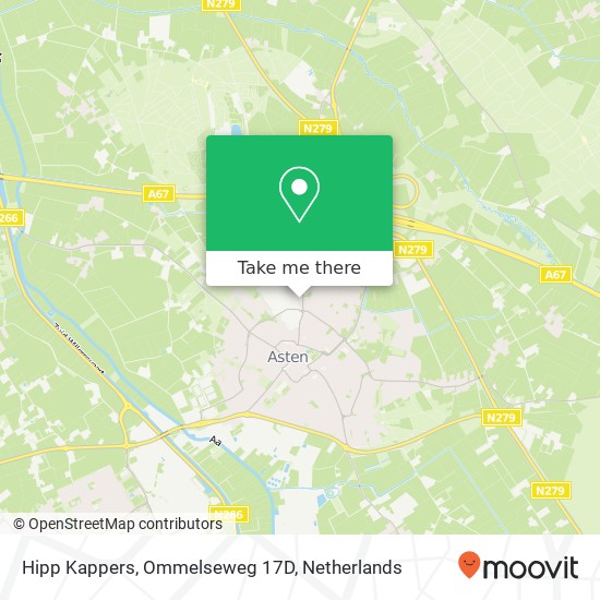 Hipp Kappers, Ommelseweg 17D kaart