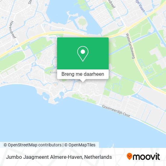 Jumbo Jaagmeent Almere-Haven kaart