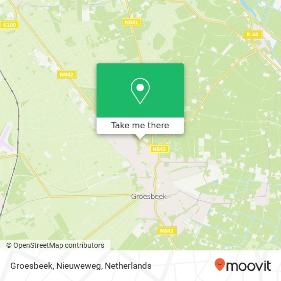 Groesbeek, Nieuweweg kaart