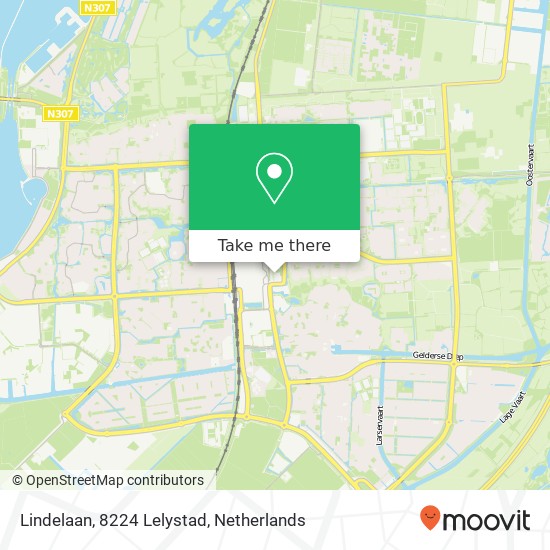 Lindelaan, 8224 Lelystad kaart