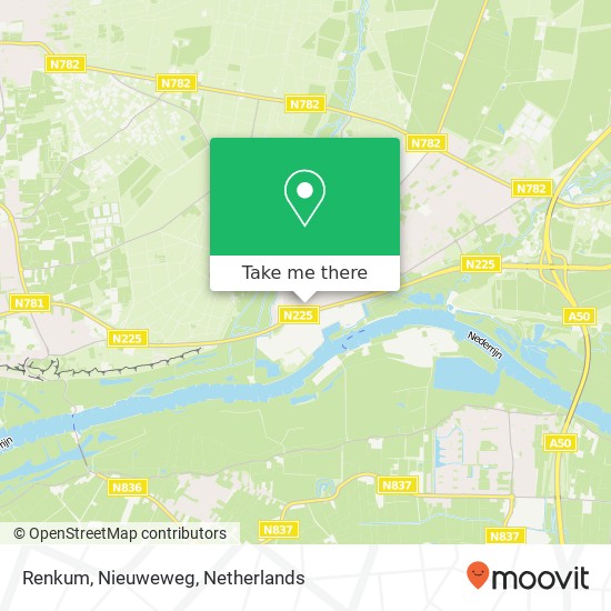 Renkum, Nieuweweg kaart