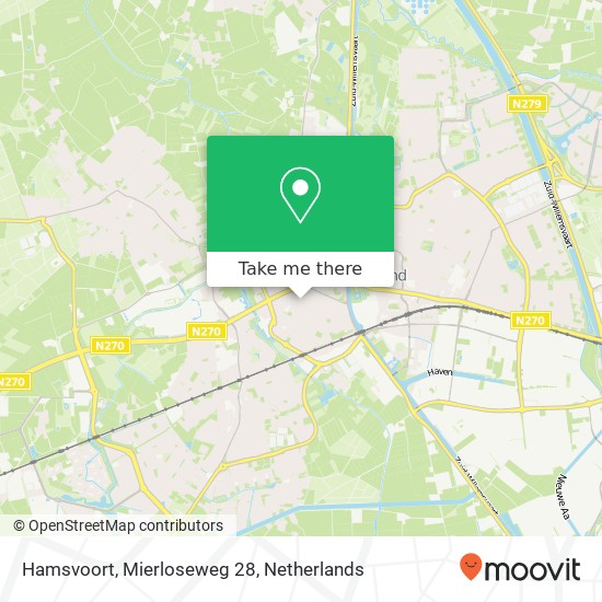 Hamsvoort, Mierloseweg 28 kaart