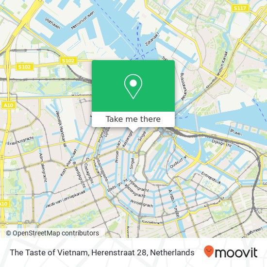 The Taste of Vietnam, Herenstraat 28 kaart