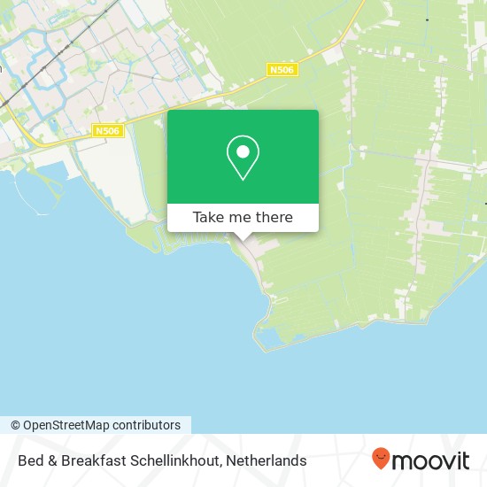 Bed & Breakfast Schellinkhout kaart