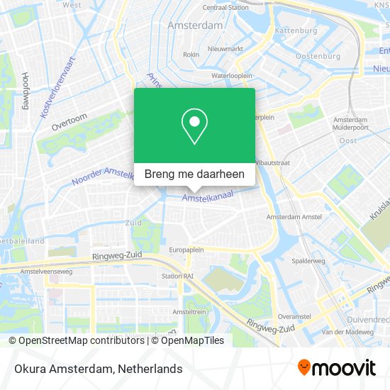 Okura Amsterdam kaart