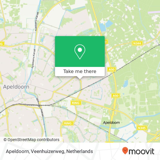 Apeldoorn, Veenhuizerweg kaart